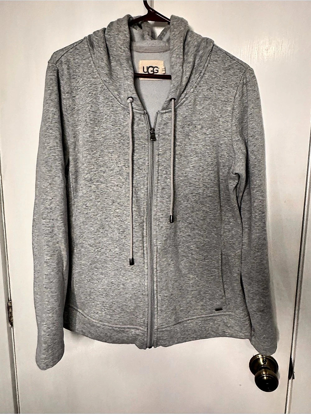 UGG Classic Full-Zip Hoodie Gray Large